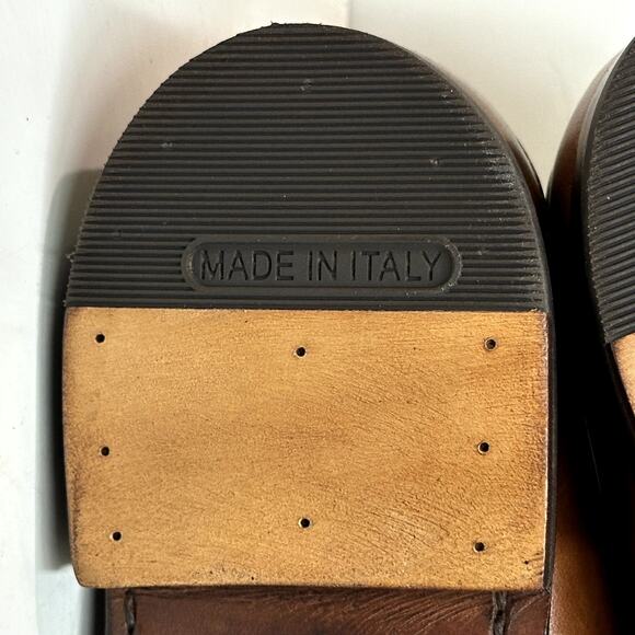 EUC Ralph Lauren x Allen Edmonds Tan Moorland Concord Loafer Bench Made USA 9.5 - Picture 15 of 16